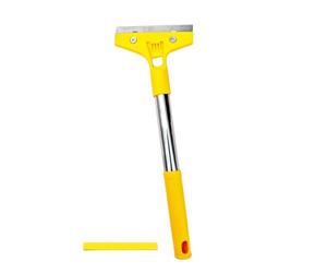 Grattoir à Autocollants - Manche Long Détachable Multifonction | Grattoir Nettoyant pour Vitres Décalcomanies | pour Colle, Étiquettes, Peinture, Salle de Bain, Douche, Fenêtre, Carrelage, Sol