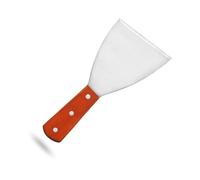 Grattoir à barbecue robuste, lame en acier inoxydable et manche ergonomique en bois, compatible avec les cuisines professionnelles.