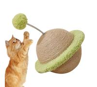 Grattoir à boules en sisal pour chats | Jouet grattoir avec boule attrayante, activité de chasse pour chatons, affûtage des ongles, protection des meubles, divertissement autonome
