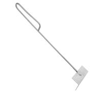 Grattoir à Cendres en Acier Inoxydable pour Cheminée, Barbecue Bois | Finition Polie Argentée, Réduit L’effort de Se Pencher, Usage Polyvalent pour Four à Pizza et Foyers