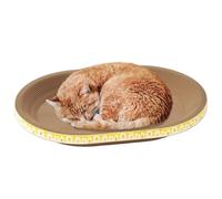 Grattoir à chat rond, Pad Bowl Tapis à gratter pour lit en carton pour chat, Lit en carton épais résistant aux rayures pour chat, tapis à gratter pour la Protection des meubles, jouet d'entraînement p
