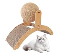 Grattoir à chats, jouet à gratter à pont, ad avec boule en sisal pour l'intérieur de la protection des meubles et des divertissements chatons