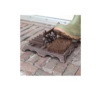 Fallen Fruits Brosse et raclette pour bottes LH219 Marron