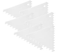 Grattoir à confiserie à dents triangulaires, peigne à dents larges - lot de 6 -
