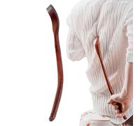 Grattoir à dos en bois - Outil de grattage à long manche - Appareil de massage ergonomique en bois de hêtre - Poignées allongées incurvées - Difficile à atteindre les taches - Cadeau pour les maris