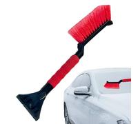 Grattoir À Glace Avec Balai, Grattoir Et Brosse De Voiture, Grattoirs À Glace Et Brosse 2 En 1 Pour Voitures, Grattoirs De Vitres De Voiture À Poignée En Mousse Avec Long Manche Pour En Toute Sécurité