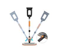 Grattoir à glace de voiture ergonomique en d'aluminium - Accessoire multifonction - Pelle à neige robuste - Pour fenêtres, camions, véhicules, toit, hiver, nettoyage d'urgence, gel, maison