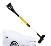 Grattoir à glace de voiture - Tube en fer PP PVC 91 cm extensible - Brosse à neige télescopique - Nettoyeur de pare-brise | Pelle à givre de voiture - Entretien d'hiver pour camion, SUV, porte vitrée