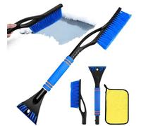 Grattoir à Glace et Brosse à Neige, Brosse à Neige pour Voiture, Raclette Givre Voiture, Grattoir à Glace avec Balai pour Voitures Pare-Brise et Vitres de Voitures