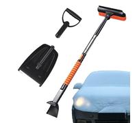 Grattoir à Glace | Kit de déneigement - Pelle de Voiture Extensible Portable avec poignée en Aluminium épaissie, Fouet Pliable de Grande capacité pour l'allée, Le Garage