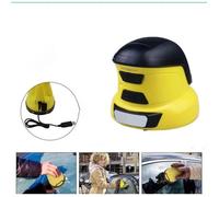Grattoir à Glace pour Voiture,grattoir à Glace électrique, Chargement USB,hiver,dégivreur de Neige pour Pare-Brise de Voiture,Jaune