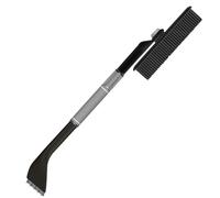 Grattoir à Glace pour Voiture - Grattoir de Pare-Brise de 11 x 44 cm, Design de Manche télescopique | Balai à Neige en Acier Inoxydable pour Voiture, d'aluminium, avec côté éponge, Brosse