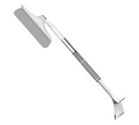 Grattoir à Glace pour Voiture - Grattoir de Pare-Brise de 11 x 44 cm, Design de Manche télescopique | Balai à Neige en Acier Inoxydable pour Voiture, d'aluminium, avec côté éponge, Brosse