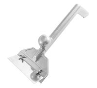 Grattoir à Gril, grattoir à Gril et Plaque avec Lame dégagement Rapide, poignée Ergonomique pour Dessus Plat, Outil de Barbecue Robuste en Alliage d'aluminium pour la Cuisine et Le resta