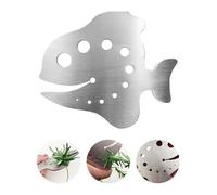 Grattoir à herbes en cuivre - 11 trous - Poignée confortable - Épluchage en acier inoxydable pour légumes verts