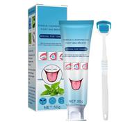 Grattoir À Langue Gel De Nettoyage Brosse À Langue, Gel Nettoyant Pour La Langues, Aide Combattre La Mauvaise haleines (halitose) | Langues Blanche | haleines Fraîche | Nettoyeur