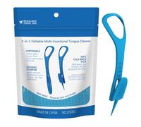 Grattoir À Langue Pour Adulte, Nettoyant Buccal - 36 Pièces, Portable, Antidérapant, Ensemble De Brosses D'hygiène, Outils De Rafraîchissement De L', Kit En Plastique Durable Bleu | Kit De Soin