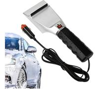 Grattoir à neige électrique pour voiture, grattoir à glace pour chauffage de voiture d'hiver,Déneigeur de fenêtre 12 V - Outil de