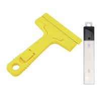 Grattoir à papier peint avec 10 têtes de rechange, 10 têtes de rechange, outil de grattoir de 10 cm, grattoir à vitre, grattoir pour plaque de cuisson, grattoir pour le nettoyage du four