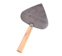 Grattoir à papier peint avec poignée en bois - Pelle ronde - Truelle murale - En acier au manganèse - Outils de maçonnerie