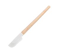 Grattoir à pâte - 23 x 2,5 cm - Poignée en bois de qualité alimentaire - Spatule de cuisson - Petite spatule en silicone - Accessoires de cuisson pour , sandwich, salade, confiture - Résistant à