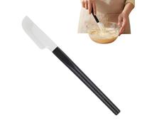 Grattoir à pâte - 23 x 2,5 cm - Poignée en bois de qualité alimentaire - Spatule de cuisson - Petite spatule en silicone - Accessoires de cuisson pour , sandwich, salade, confiture - Résistant à