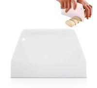 Grattoir À Pâte En Plastique, Grand Coupe-Pâte Grattoir D'Établi Grattoir À Gâteau Grattoir À Corne Alimentaire Coupe-Pâte Grattoir De Cuisine Outil Pour Pain Gâteau Fondant Glaçage 19.3 X 12.7 Cm