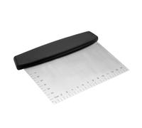 Grattoir à pâte, grattoir à pâtisserie Pro | Coupe-pâte et grattoir outil cuisine | Coupe-pâte à et à pizza polyvalent poli avec échelle de mesure gravée pour chauffante à dessus plat
