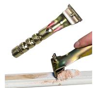 Grattoir à peinture, outil de grattoir en carbure, outil de grattoir à peinture, grattoir à peinture en acier au carbone avec 2 cutters, grattoir à lame pour gratter la peinture, la colle, le vernis