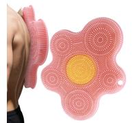 Grattoir à pieds pour douche - Tapis en silicone avec ventouses antidérapantes,Grattoir dorsal à fixer au mur - Pour nettoyer sol, mur, salle de bain