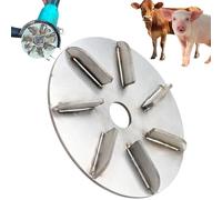 Grattoir à Poils de Porc, Disque grattoir en métal pour l'épilation du bétail, Efficace et Durable pour Les ateliers familiaux, Les Abattoirs Les Poules Les Moutons Les bovins (7 Gears Regular)