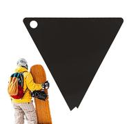 Grattoir À pour Snowboard - Outil De Ski en Acrylique comme Grattoir Triangulaire, Kit De Réglage Complet pour Skis Et Snowboards Outil Pratique pour Le Fartage Et L'entretien en Extérieur