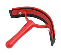 Grattoir à sueur, lame en caoutchouc, design ergonomique pour une utilisation confortable pendant le bain de cheval (rouge)