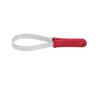 Grattoir à Sueur pour Cheval, Brosse pour Chien, Lame Unique, Brosse pour Cheval, Outil de Grattoir en Acier Inoxydable avec Poignée Antidérapante, Accessoire de Toilettage et de