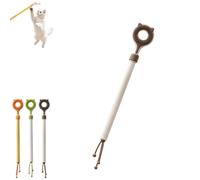 Grattoir à tête de chat | Bâton de toilettage double face | Masseur pour chat avec poignée télescopique | Pour canapé, lit, coin de jeu, détente à la maison (café)