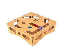 Grattoir Avec Lime À Griffes Pour Chat Interactifs À Gratter En Bois