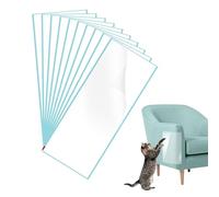 Grattoir Chat Canapé Anti Griffe Chat Canapé Griffoir Canapé,Autocollants Double Face Qui Protègent Tous Les Types de Meubles sans Laisser de Rayures,Transparent 10 Feuilles 15 * 40CM