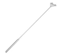 Grattoir D’aquarium à Long Manche, Nettoyage Rapide, Acier Inoxydable | Vitre de Bac en Verre, Brosse Anti-rayure, Élimine Mousse et Dépôt, Poignée Antidérapante Argenté