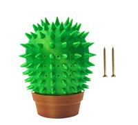 Grattoir d'angle en forme de cactus avec brosse de toilettage intégrée, art mural pour brosse à cheveux, espace de vie, meubles pour animaux domestiques, chats