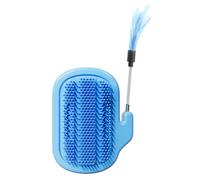 Grattoir d'angle pour chat, brosse d'auto-toilettage avec à chat, station de massage multi-animaux en polypropylène, protection de meubles pour chats, lapins, petits chiens, protection