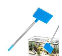 Grattoir d'aquarium réglable, nettoyant pour algues en éponge, outil d'aquarium de 36,22 pouces avec structure en acier inoxydable ABS, épurateur de terrarium, accessoire de nettoyage