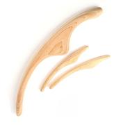 Grattoir de bâton de grattage en bois naturel professionnel for brûleur de graisse dos épaule cou taille jambe corps Massage thérapie minceur outil 1 ensemble (Color : 2Pcs-Set Massager)