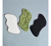 Grattoir De Gouache En Jade Blanc, Planche Gua Sha, Pierre Naturelle, Outil De Massage Pour La Relaxation Du Corps Et Du Visage, Détox, Soins De Beauté, 1 Pièce