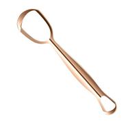 Grattoir de langue métallique | Grattoir de langue en acier inoxydable | Forme éventail réduit la mauvaise haleine hygiène quotidienne soins bucco-dentaires familiaux