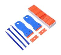 Grattoir de nettoyage pour autocollants - Raclette ergonomique multifonction pour enlever les films de fenêtre, céramique, verre, industrie et camping-car