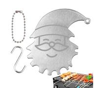 Grattoir de nettoyage pour barbecue - Grattoir pour le nettoyage du barbecue - Grattoir à poils inoxydables pour cookout - Décapsuleur intégré