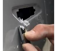 Grattoir de peinture de voiture avec lame concave professionnelle en carbure pour un retrait efficace des taches affaissées et des pulvérisations, design ergonomique pour plus de confort