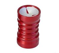 Grattoir de queue de billard en alliage d'aluminium avec aiguille 2 en 1 et fonctions de polissage pour l'entretien de la pointe de la queue de billard et la pratique du billard (rouge)