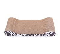 Grattoir d'intérieur pour chat - Carton antidérapant réversible, couche durable haute densité, tapis de jeu sans danger pour les meubles, divertissement pour animaux de petite et moyenne taille, tapis
