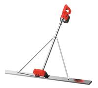 Grattoir éLectrique pour BéTon, Kit Vibrant pour en BéTon,Règle de Nivellement en Acier Inoxydable de 150 cm avec 1 Batterie , Outil de Construction pour Surface Béton